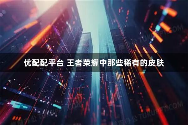 优配配平台 王者荣耀中那些稀有的皮肤