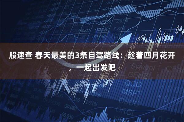 股速查 春天最美的3条自驾路线：趁着四月花开，一起出发吧
